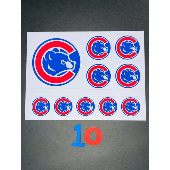 CUBS BASEBALL HIGH QUALITY STICKERS SET BUNDLE - Picture 10 of 10